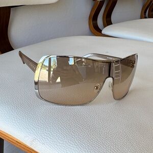 Ralph Lauren Taupe Gradient Shield Sunglasses